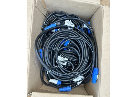 Lot de câbles dalimentation powercon DMX