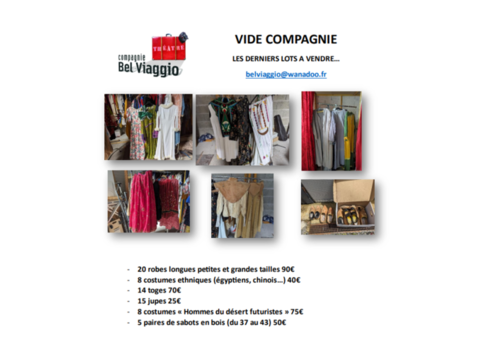 Vide Compagnie costumesaccessoires théâtre