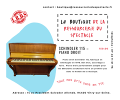 Schindler 115 Piano droit La Ressourcerie du Spectacle