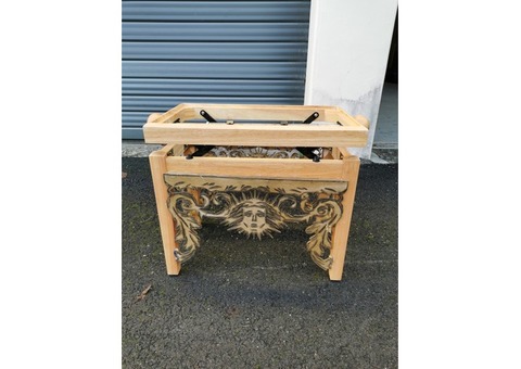 Banquette de piano en bois