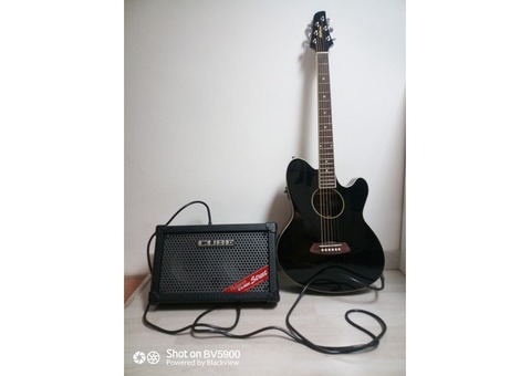 Guitare acoustique ampli