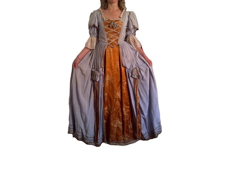 robe de jeune femme comtesse ou bourgeoise Louis XIV